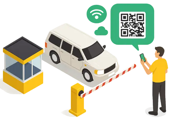 ลูกบ้านสร้าง QR Code หรือ Link ได้ทันทีผ่านแอปหรือ LINE