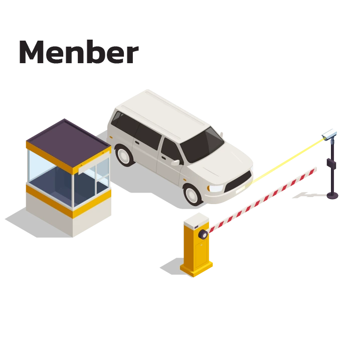 ลูกบ้านขาเข้าออก กล้องอ่านป้ายทะเบียนรถ